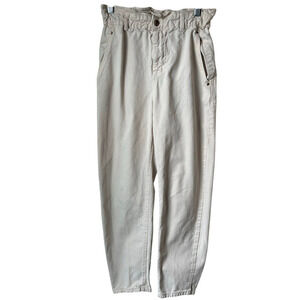 Zara Cream Baggy Jeans - Size 2